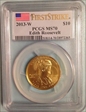 2013-W $10 Edith Roosevelt First Strike MS70