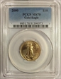 2000 $10 Gold Eagle MS70