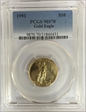 1993 $10 Gold Eagle MS70