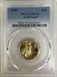 1988 $10 Gold Eagle MS70