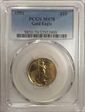 1991 $10 Gold Eagle MS70