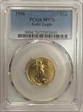 1996 $10 Gold Eagle MS70