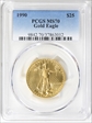 1990 $25 Gold Eagle MS70