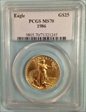 1986 $25 Gold Eagle MS70