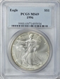 1996 $1 Silver Eagle MS69