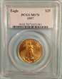1997 $25 Gold Eagle MS70
