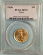1994 $10 Gold Eagle MS70
