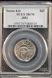2002 $25 Statue of Liberty MS70