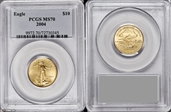 2004 $10 Gold Eagle MS70