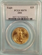 2001 $25 Gold Eagle MS70