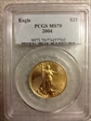 2004 $25 Gold Eagle MS70