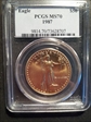 1987 $50 Gold Eagle MS70