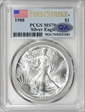 1988 $1 Silver Eagle First Strike MS70