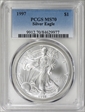 1997 $1 Silver Eagle MS70