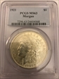 1921 $1 Morgan MS63