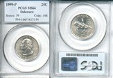 1999-P 25C Delaware MS66