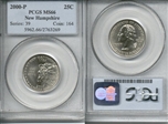 2000-P 25C New Hampshire MS66