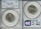 1999-D 25C Delaware MS66
