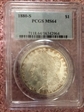 1880-S $1 MS64
