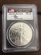 2014 $1 Silver Eagle First Strike Mercanti Signature MS70