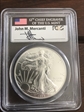 2014 $1 Silver Eagle First Strike Mercanti Signature MS70