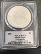 2017 $1 Silver Eagle First Strike MS70