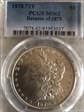 1878 7TF $1 Reverse of 1878 MS62