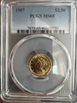 1907 $2.50 MS65