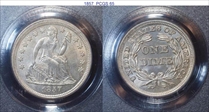 1857 10C MS65