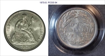1870-S 10C MS64