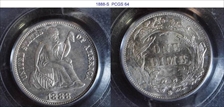 1888-S 10C MS64