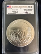 2011-P 25C Glacier NP  5oz Silver Mercanti Signature SP70