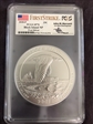 2018-P 25C Block Island NP 5 oz Silver First Strike Mercanti Signature SP70