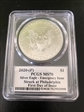 2020-(P) $1 Silver Eagle - Emergency Issue Struck at Philadelphia First Day of Issue Mercanti MS70