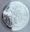 2010 25C Yellowstone NP  5 oz Silver - First Strike MS68DMPL