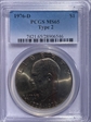 1976-D $1 Type 2 MS65
