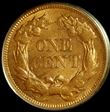 1857 1C Flying Eagle MS64