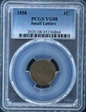 1858 1C Small Letters VG8