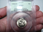 1943-S 5C MS67