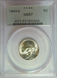 1943-S 5C MS67