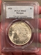 1921 $1 Morgan MS64