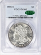 1886-S $1 MS63