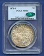 1878-S $1 MS64