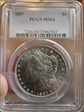 1897 $1 MS64