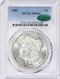 1881 $1 MS64