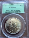 1951 50C MS65FBL