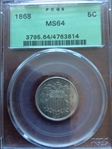 1868 5C MS64