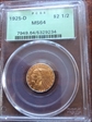 1925-D $2.50 MS64