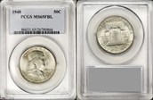 1948 50C MS65FBL