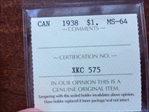 1938 $1 MS64